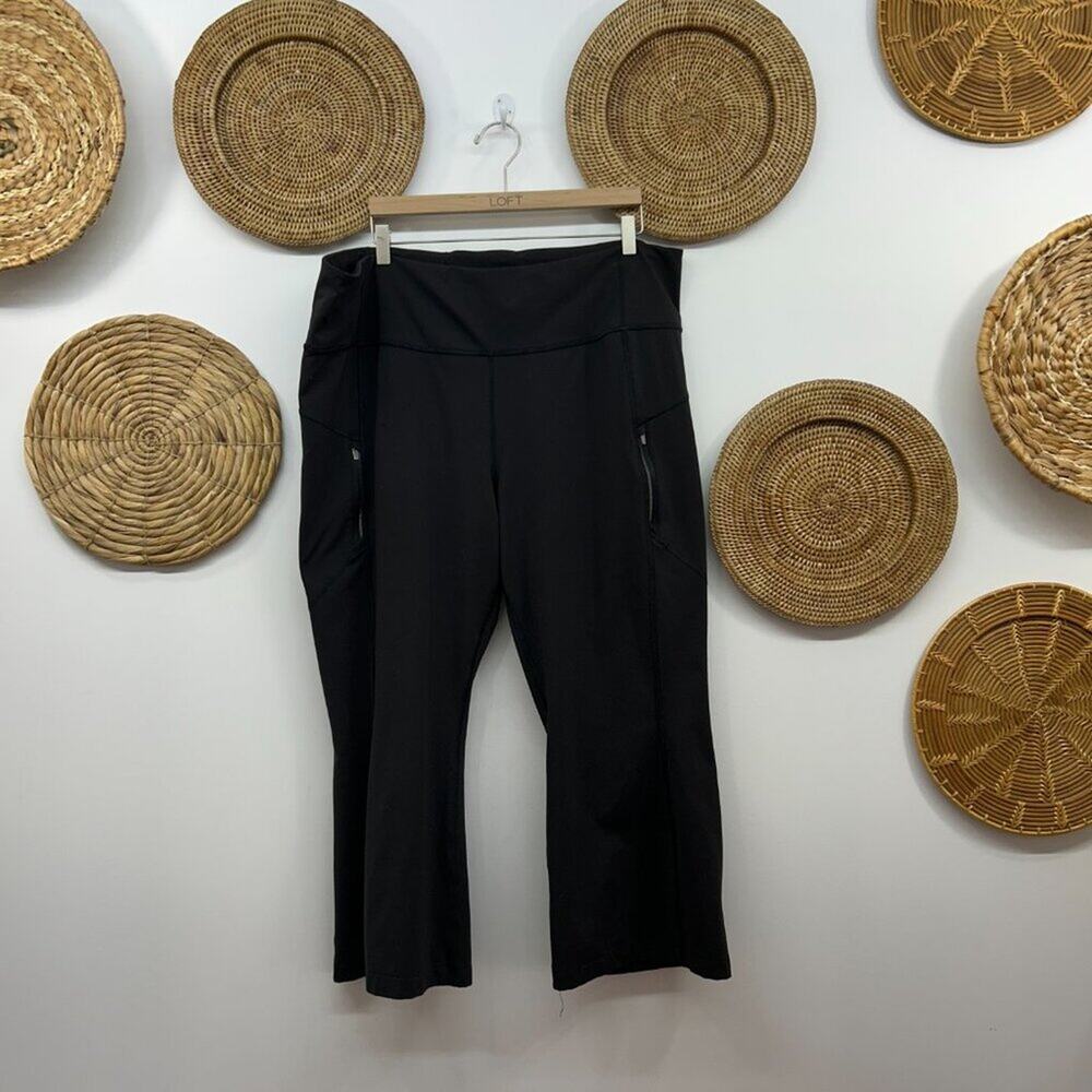 Athleta Black Rainier Bootcut Pant Athleisure Activewear Plus Size 3X